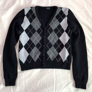 Brandy Melville Elizabeth argyle cardigan